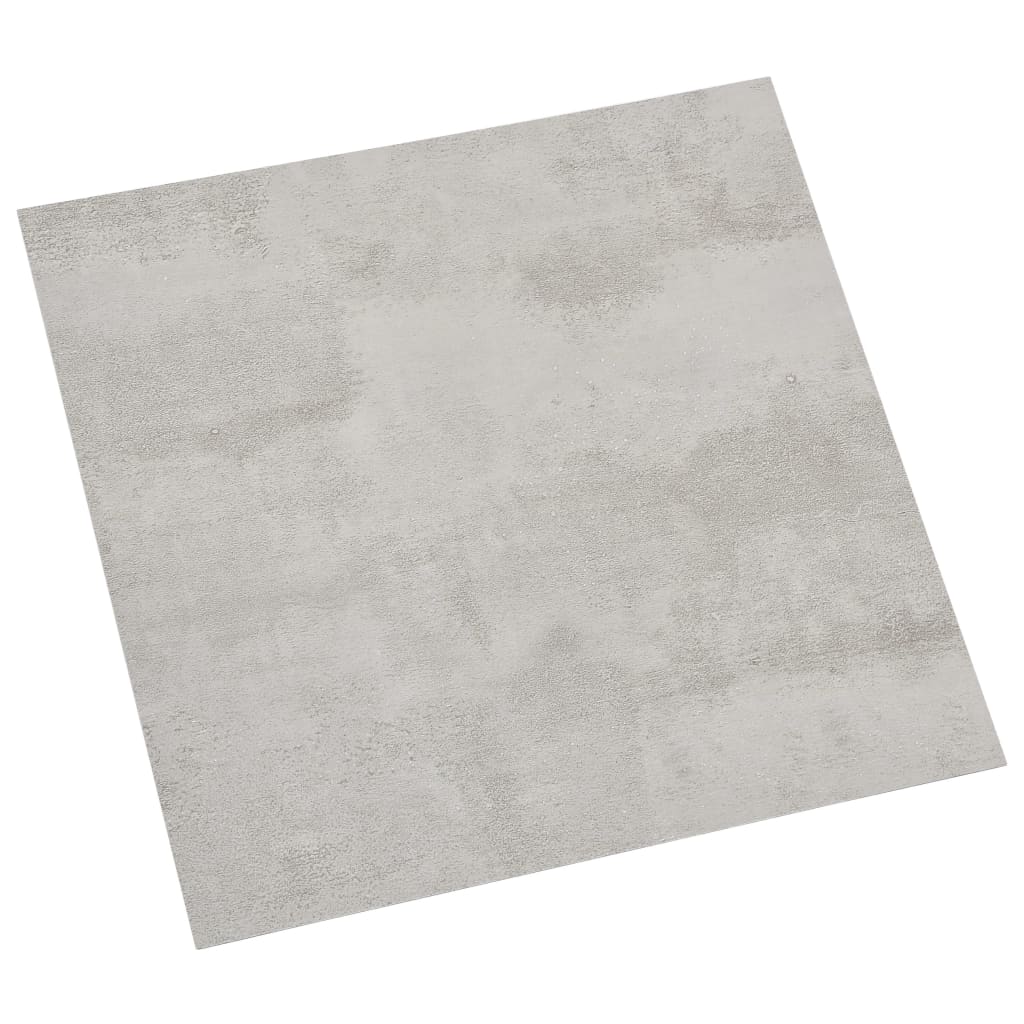 Tablas de piso Vidaxl autoadhesivo 55 st 5.11 m² PVC gris claro