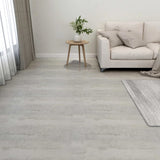 Vidaxl aboard pavimenti autoadesivo 55 st 5,11 m² PVC Grigio chiaro