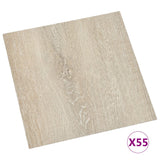 Vidaxl Floorboards auto-adhésif 55 ST 5.11 m² PVC Beige