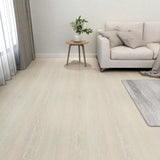 Vidaxl golvbrädor självhäftande 55 ST 5,11 m² PVC Beige