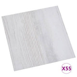 Vidaxl Dielen selbst -adhäsiv 55 ST 5.11 m² PVC Hellgrau
