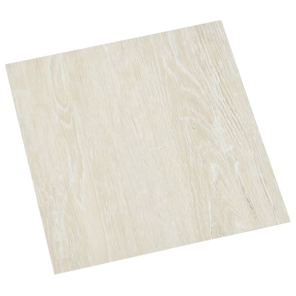 Vidaxl Floorboards Self -adhesive 55 st 5.11 m² PVC cream