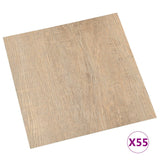 Tablas de piso Vidaxl autoadhesivo 55 st 5.11 m² PVC Brown