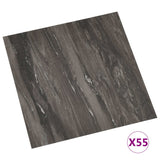 Vidaxl Floorboards Self -Adhesive 55 ST 5,11 m² PVC tmavě šedá