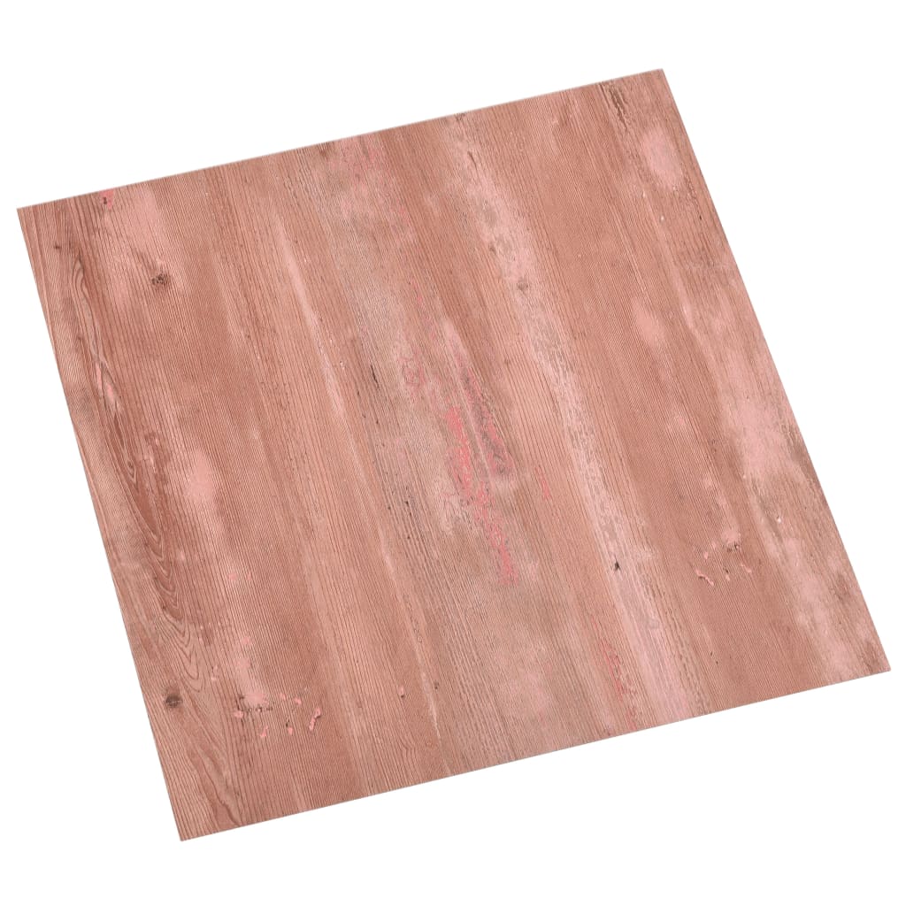 Planches de plancher vidaxl auto-adhésive 55 ST 5,11 m² PVC rouge