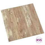 Tablas de piso Vidaxl autoadhesivo 55 st 5.11 m² PVC Brown