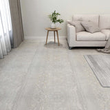 Vidaxl Floorboards Selvlavt 55 ST 5.11 m² PVC Light Gray