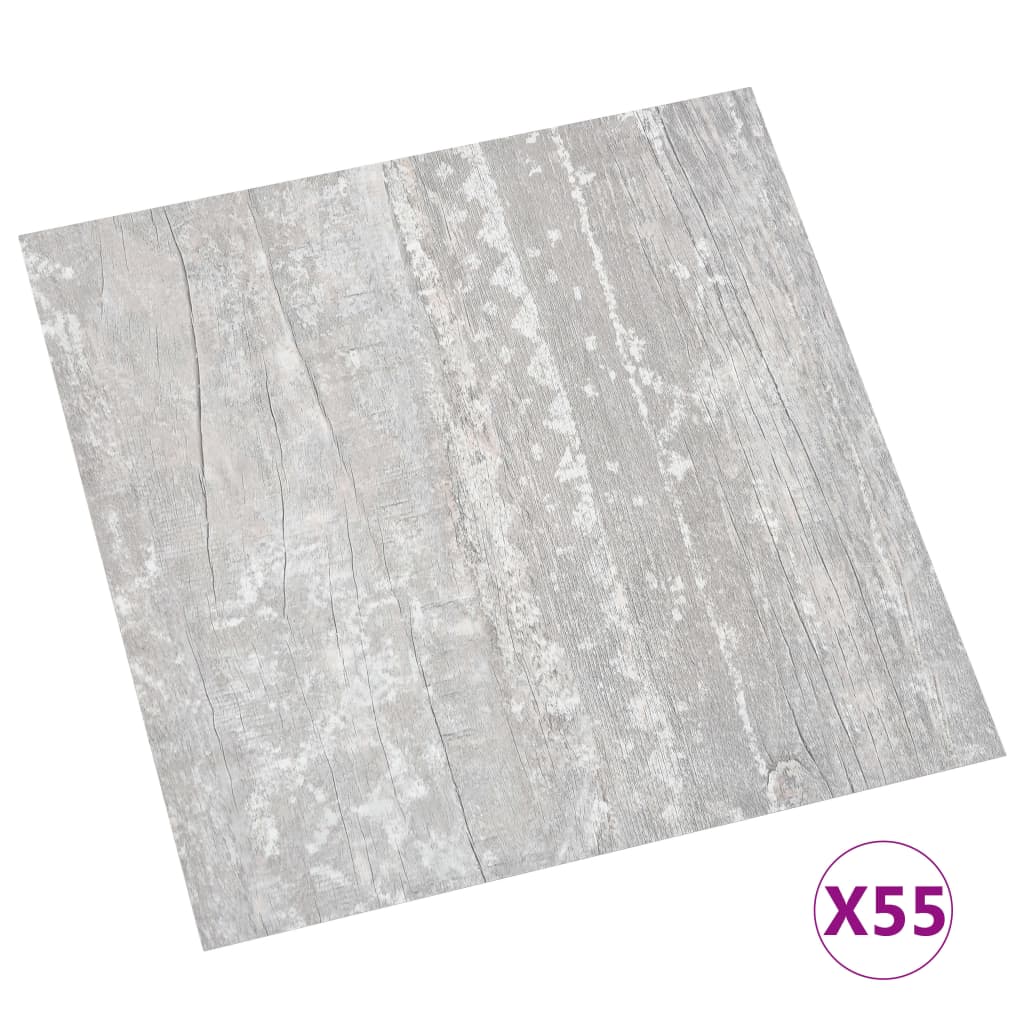 Vidaxl ABBIETRI AUTOSIVE 55 ST 5.11 M² PVC GRIGIO