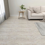 Vidaxl podłogowe płyty samozadowolenia 55 St 5.11 m² PVC Beige