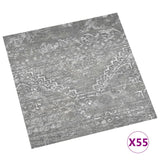 Vidaxl Floorboards Self -adhesive 55 st 5.11 m² PVC Betongrijs