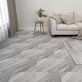 Vidaxl aboard pavimenti autoadesivo 55 st 5.11 m² PVC Striped Grey