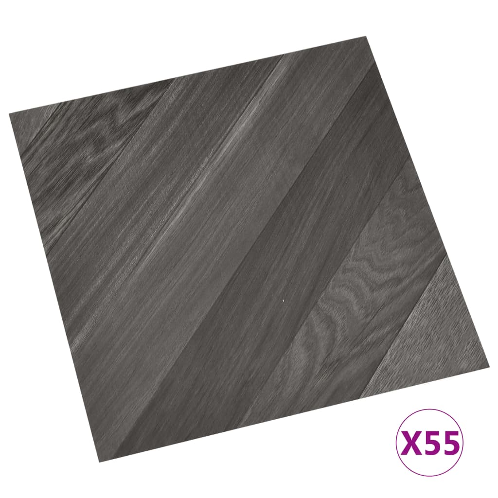 Vidaxl talne deske samopredmetne 55 ST 5,11 m² PVC Striped Grey