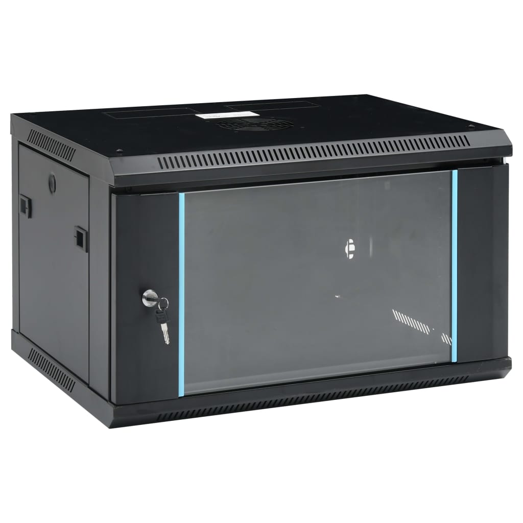 Gabinete de red Vidaxl para en la pared 6H 19 IP20 600x450x375 mm