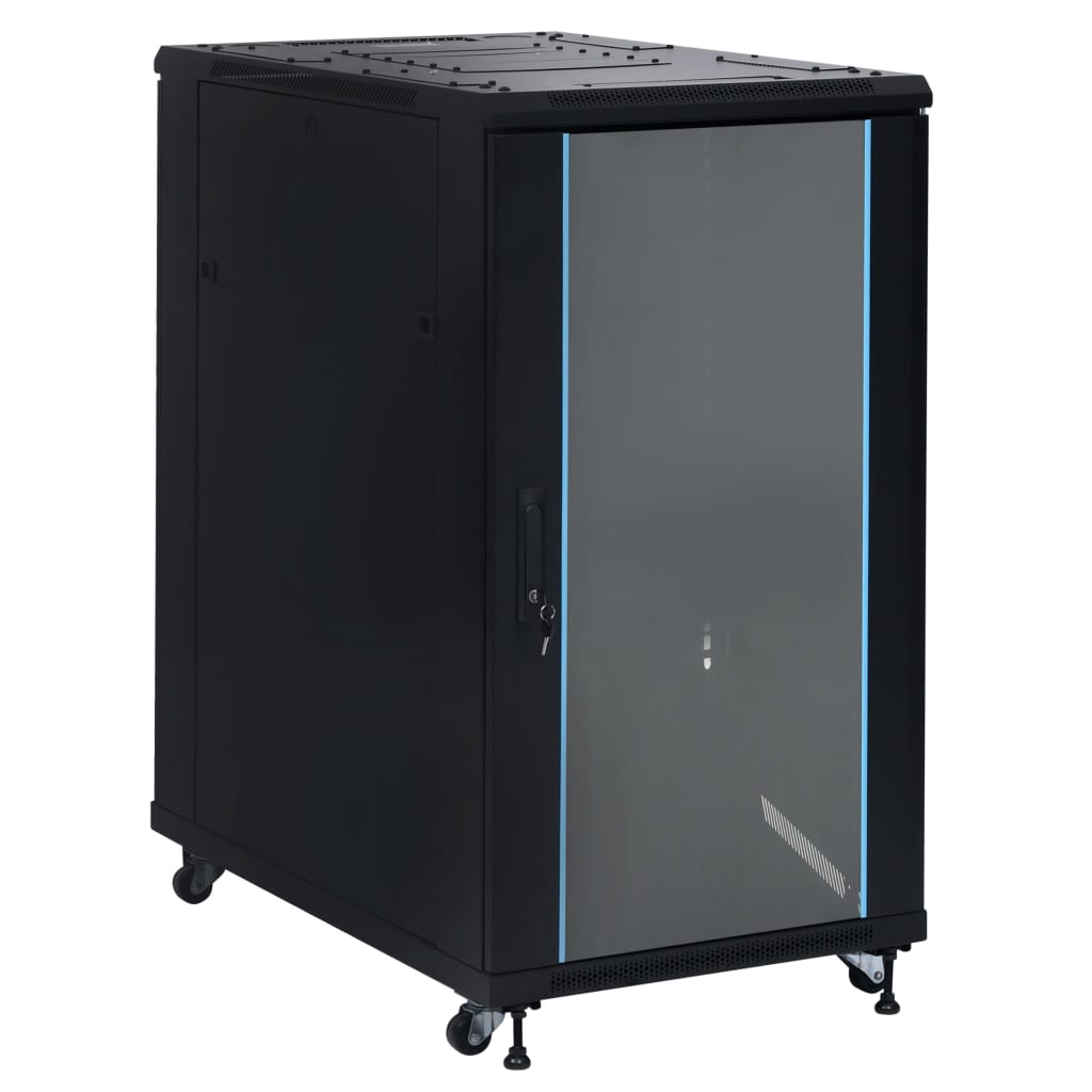 Vidaxl Network Cabinet con Castors 22H 19 IP20 1050x600x1170 mm