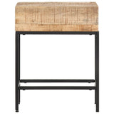 Vidaxl bijzettafel 40x30x50 cm massief ruw mangohout