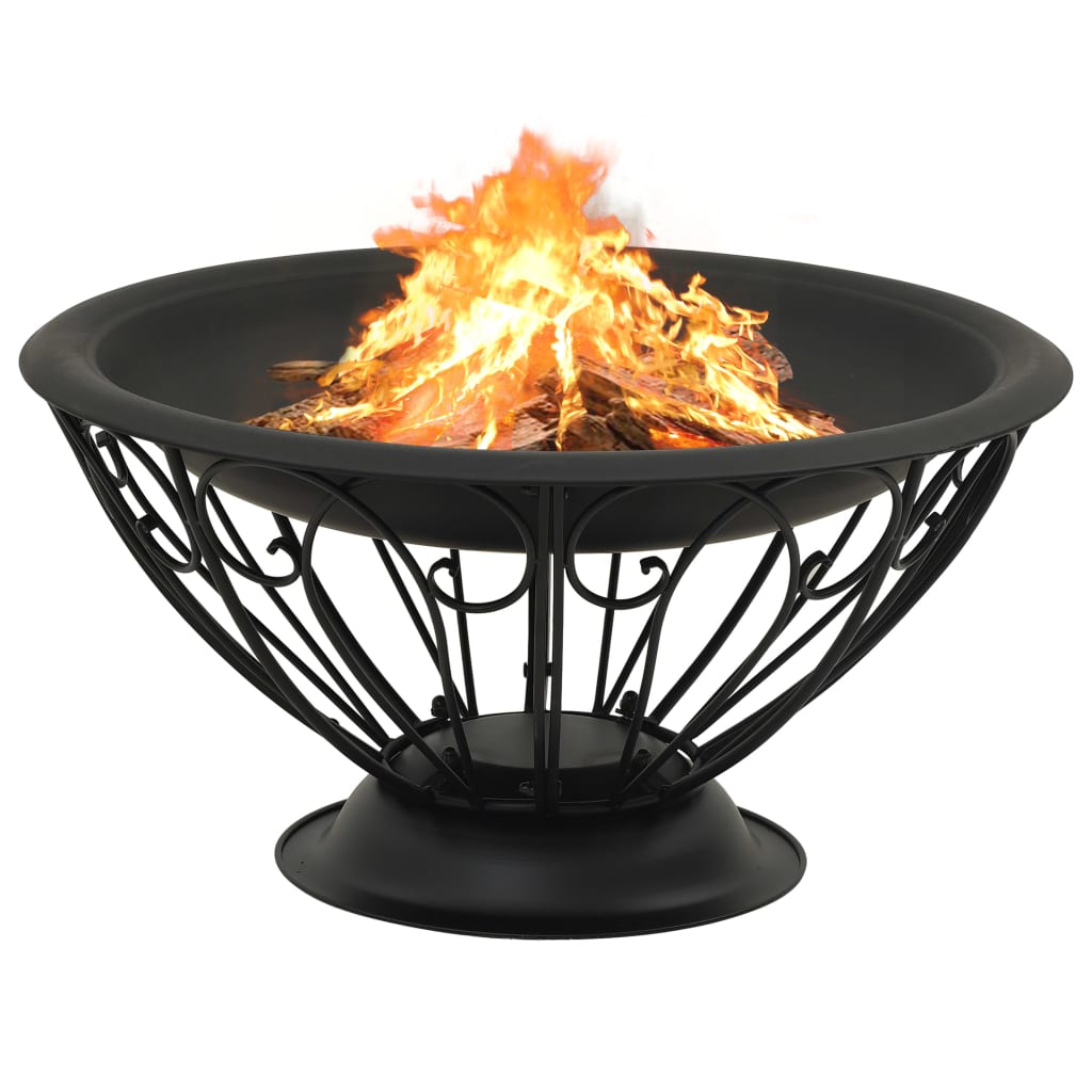 VidaXL fireplace with poker XXL 75 cm steel