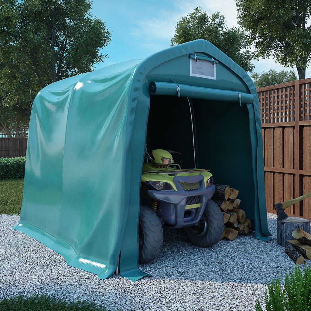 BIDAXL GARAGE Tält 1.6x2.4 M PVC Green