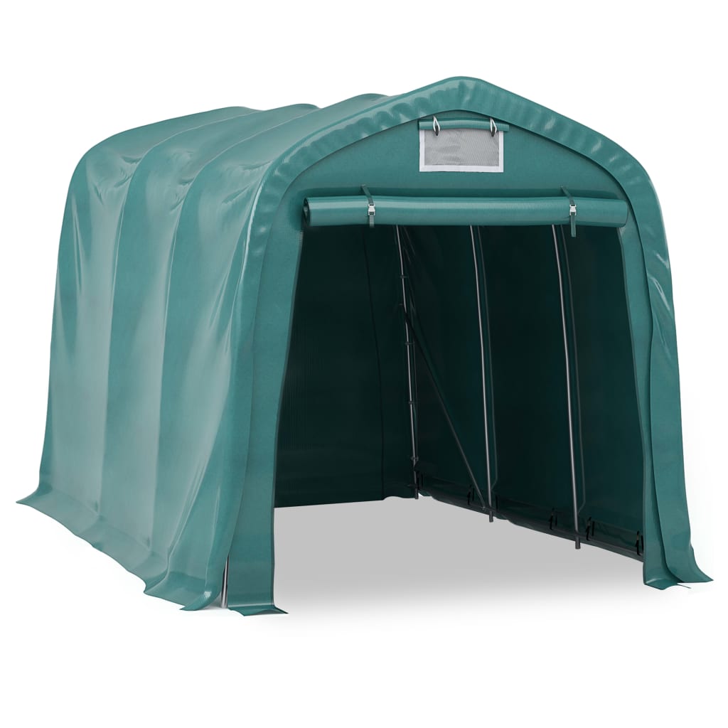 Vidaxl Garagetält 2.4x3.6 M PVC Green