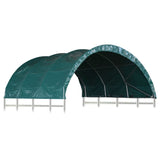 Vidaxl Veentant 3,7x3,7 m en PVC vert