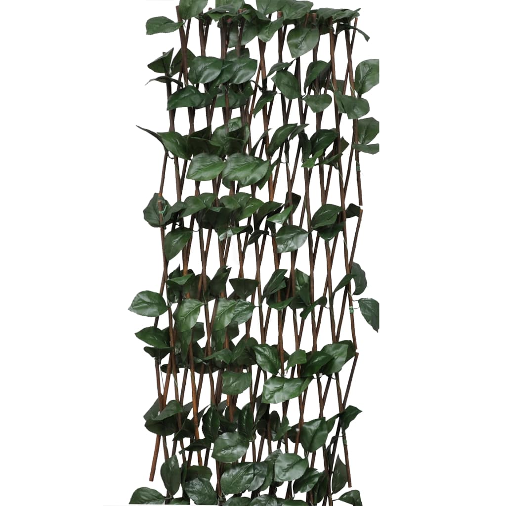 VidaXL Garden slat work 5 st with artificial leaves 180x30 cm willow