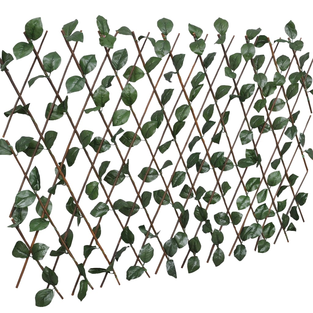 Vidaxl Trellissen 5 st with artificial leaves 180x60 cm willowhout