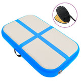 Vidaxl Gymnastics Matte mit Pumpenblasable 60x100x10 cm PVC Blau