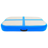 Vidaxl Gymnastics Matte mit Pumpenblasable 60x100x15 cm PVC Blau
