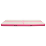 Vidaxl Gymnastics Mat con bomba inflable 400x100x15 cm PVC Pink