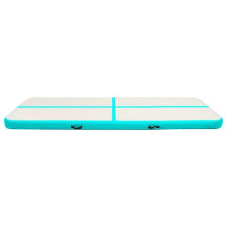 Vidaxl Gymnastics Matte mit Pumpen aufblasbar 500x100x15 cm PVC Grün
