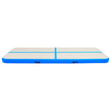 Vidaxl Gymnastics -Matte mit Pumpen aufblasbar 300x100x20 cm PVC Blau