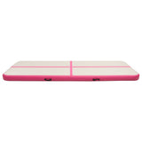 Vidaxl Gymnastics Matte mit Pumpen aufblasbar 400x100x20 cm PVC Pink