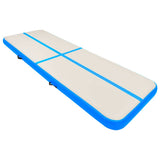 Vidaxl Gymnastics Matte mit Pumpenblasable 400x100x20 cm PVC Blau