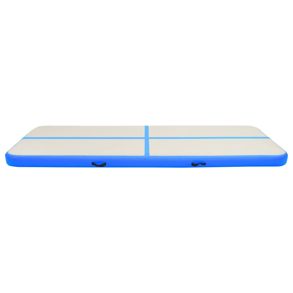 Vidaxl Gymnastics Matte mit Pumpen aufblasbar 500x100x20 cm PVC Blau