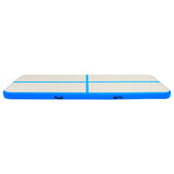 Vidaxl Gymnastics Mat med pump Uppblåsbar 500x100x20 cm PVC Blue