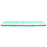 Vidaxl Gymnastics Matte mit aufblasbarer Pumpe 600x100x20 cm PVC Grün
