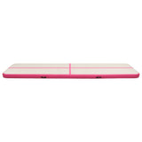 VidaXL Gymnastikmatte mit Pumpe aufblasbar 700x100x20 cm PVC rosa