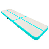 Vidaxl Gymnastics Matte mit Pumpen aufblasbar 800x100x20 cm PVC Grün