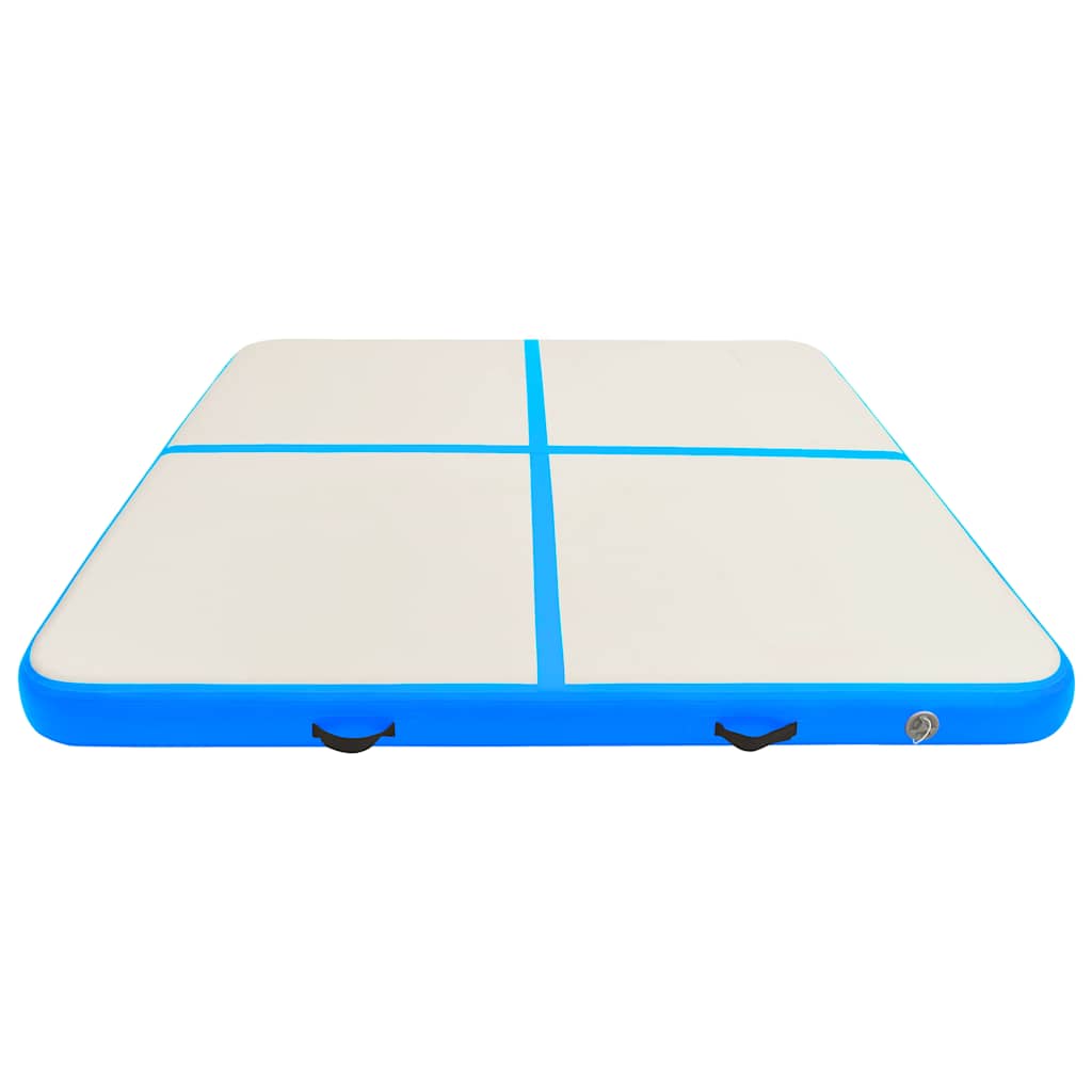 Vidaxl Gymnastics Matte mit Pumpen aufblasbar 200x200x20 cm PVC Blau