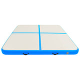 Vidaxl gymnastics mat with pump inflatable 200x200x20 cm PVC blue