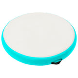 Vidaxl Gymnastics Matte mit Pumpen aufblasbar 100x100x10 cm PVC Grün