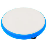 VidaXL Gymnastikmatte mit Pumpe aufblasbar 100x100x15 cm PVC Blau
