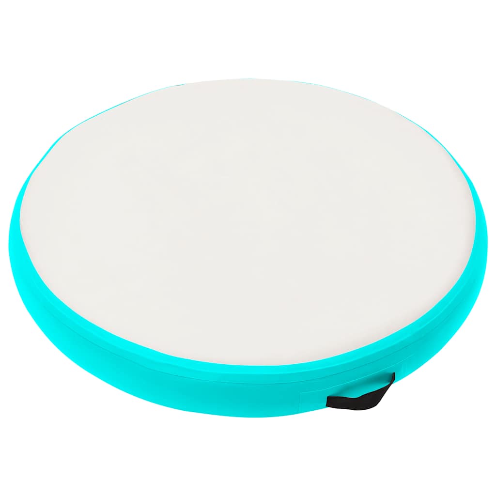 Vidaxl Gymnastics Matte mit Pumpen aufblasbar 100x100x20 cm PVC Grün