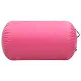 Vidaxl gymnastikkrolle med pumpe oppblåsbar 100x60 cm PVC rosa