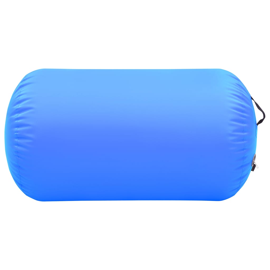 Vidaxl gymnastikkrolle med pumpe oppblåsbar 100x60 cm PVC blå