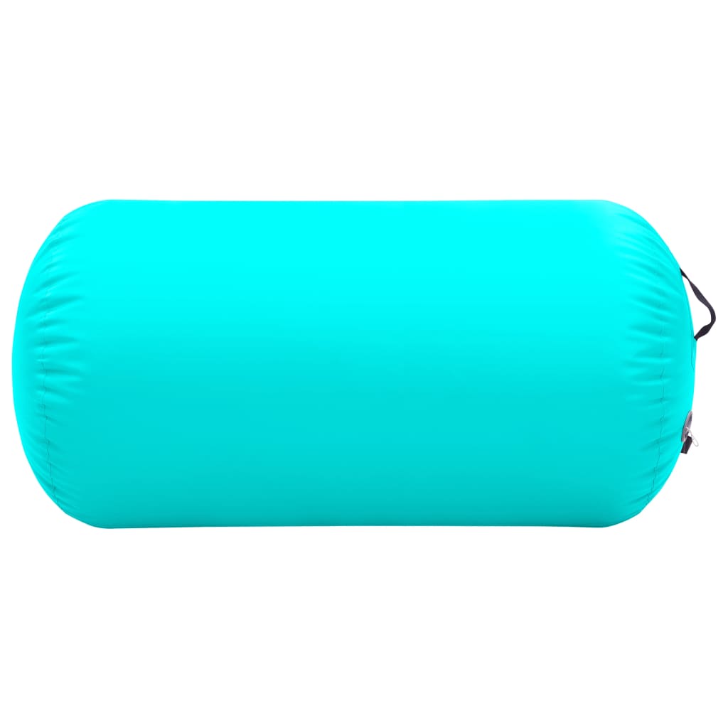 Vidaxl gymnastikrolle med pumpe oppustelig 120x75 cm pvc grøn