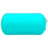 Vidaxl gymnastikkrolle med pumpe oppblåsbar 120x75 cm PVC grønn