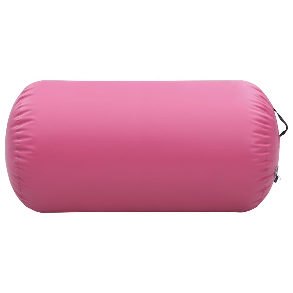 Vidaxl Gymnastik Roll mat Pompel infatable 120x90 cm Pvc rosa