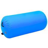 VIDAXL Gymnastics Rolle mit Pumpen aufblasbar 120 x 90 cm PVC Blau