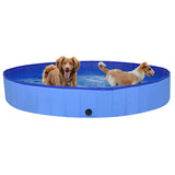 Vidaxl Dog Swimmingpool zusammenklappbar 200x30 cm PVC Blau
