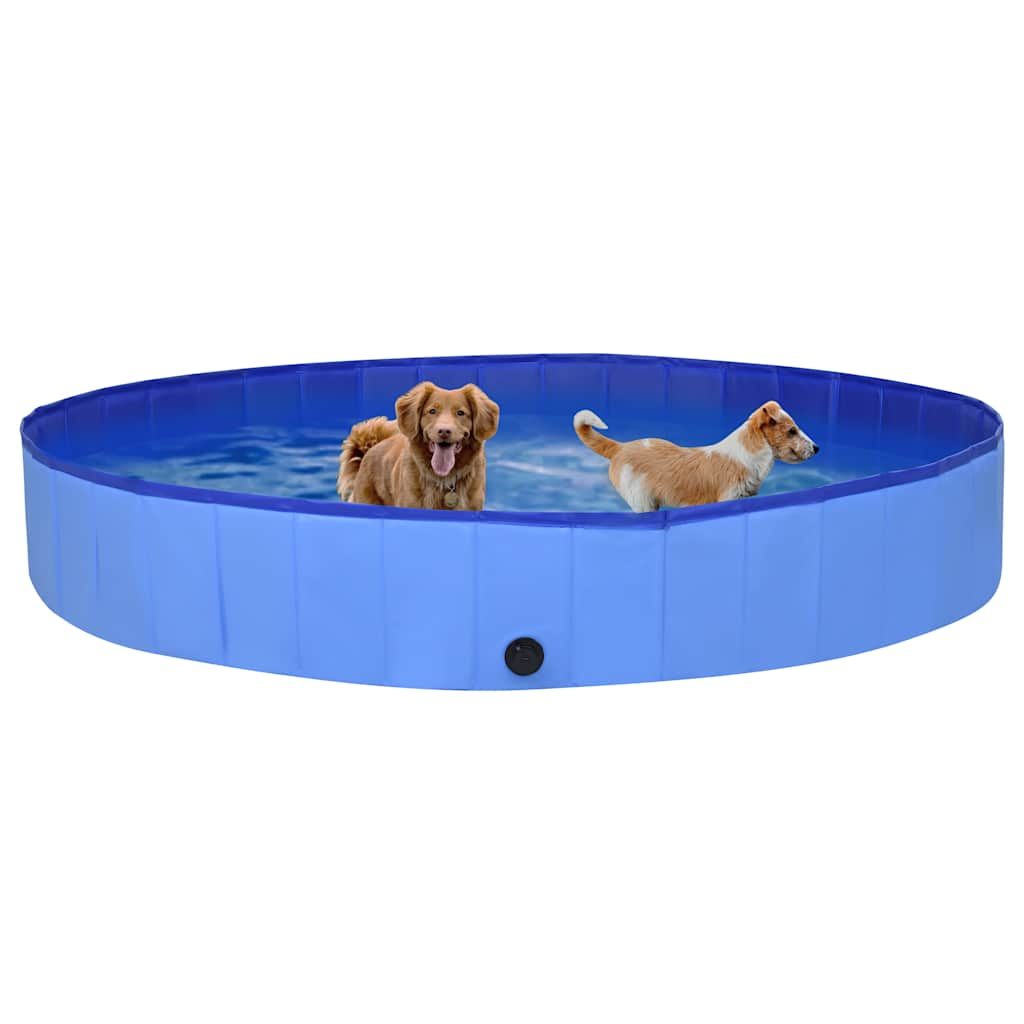 Vidaxl Dog Nwimming Pool Plegable 300x40 CM PVC Azul